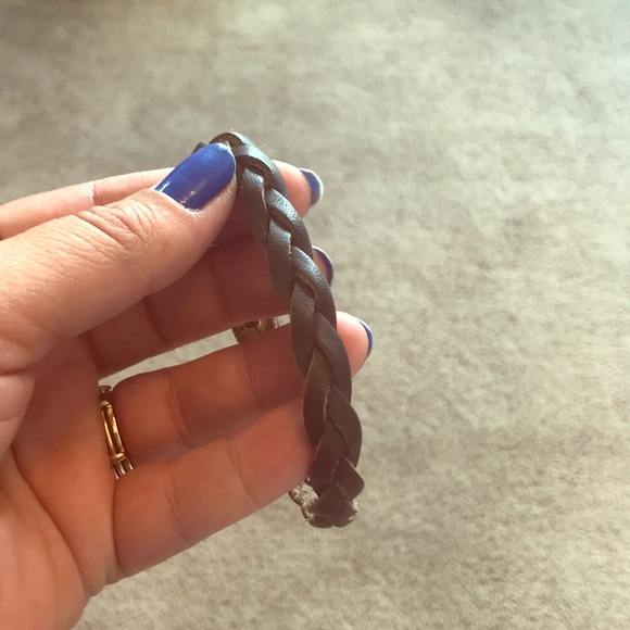 Vintage Other - Men’s braided leather bracelet, EUC